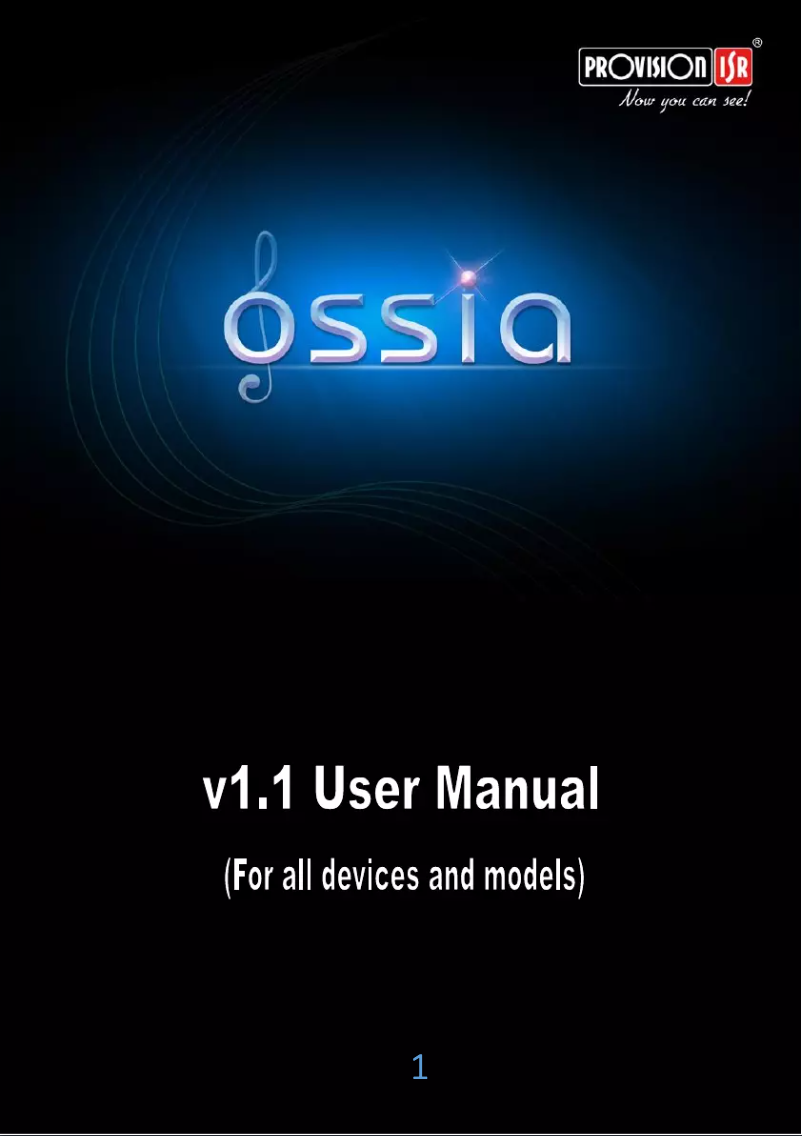 Page n°1 - Manuel utilisateur Provision-ISR NVR5-8200A