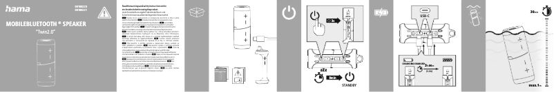 Page 1 de la notice Guide de démarrage rapide Hama Twin 2.0