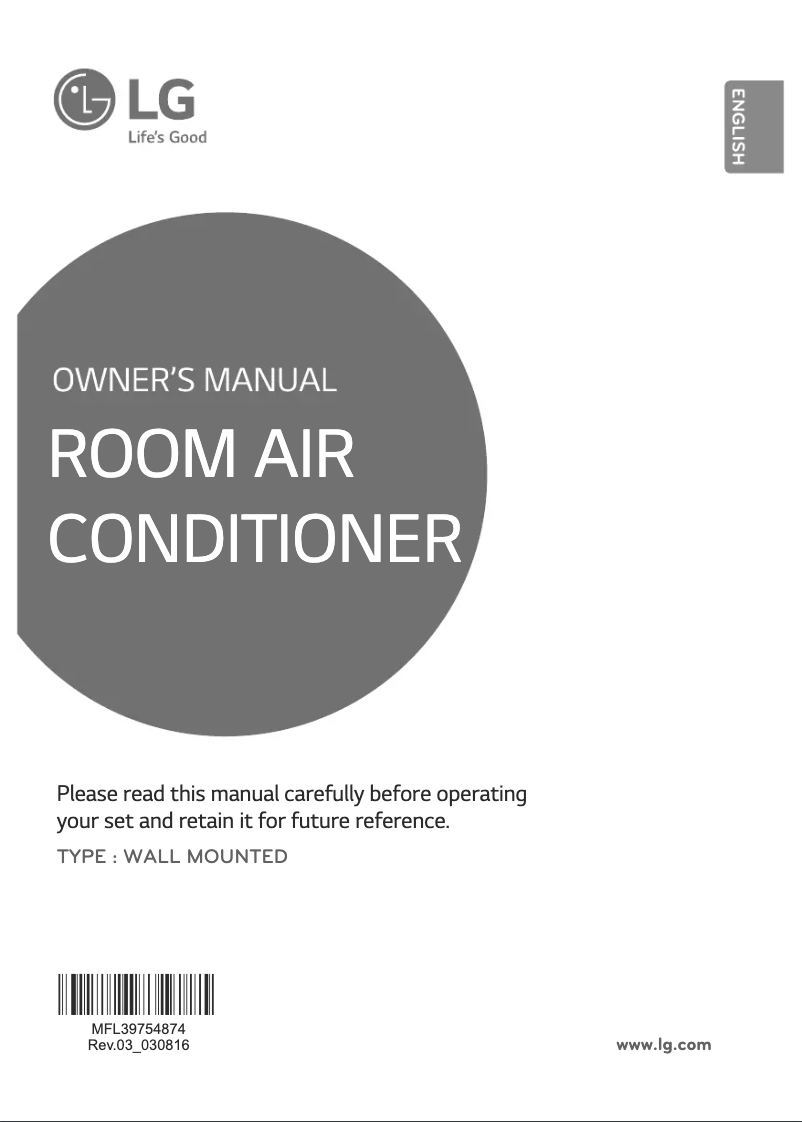 Page 1 de la notice Manuel utilisateur LG JSUQ1865NPX