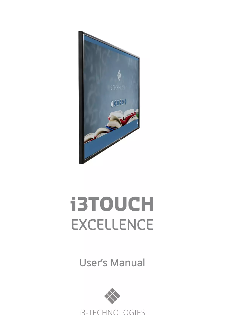 Page 1 de la notice Manuel utilisateur i3-Technologies i3TOUCH Excellence