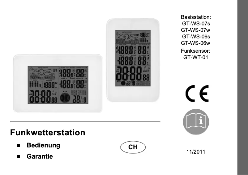 Page 1 de la notice Manuel utilisateur GlobalTronics GT-WS-06s