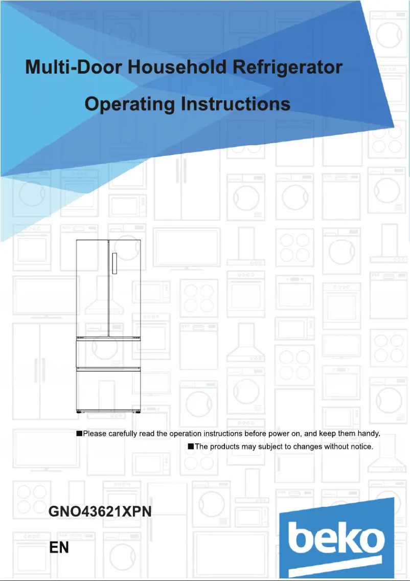 Image de la première page du manuel de l'appareil GNO43621XPN