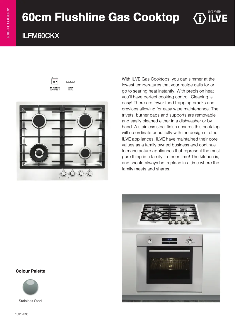 Image de la première page du manuel de l'appareil ILFM60CKX