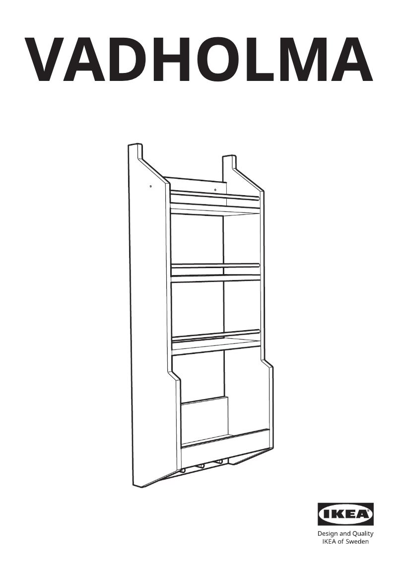 Page 1 de la notice Manuel utilisateur Ikea VADHOLMA 203.591.92