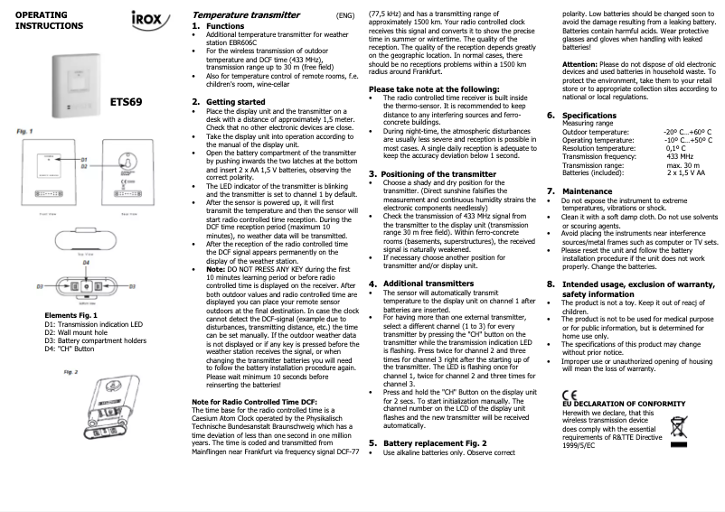 Image de la première page du manuel de l'appareil TTX306