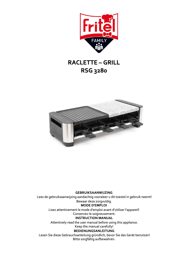 Page n°1 - Manuel utilisateur Fritel RSG 3280