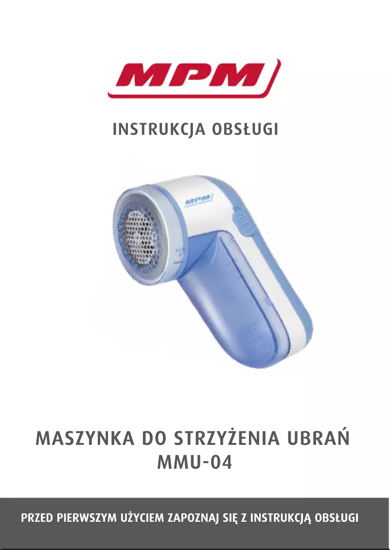 Page 1 de la notice Manuel utilisateur MPM MMU-04