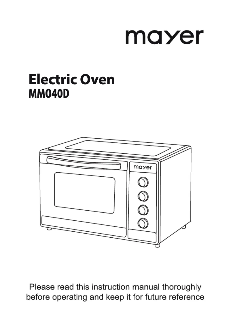 Página 1 del manual Manual de usuario Mayer MMO40D