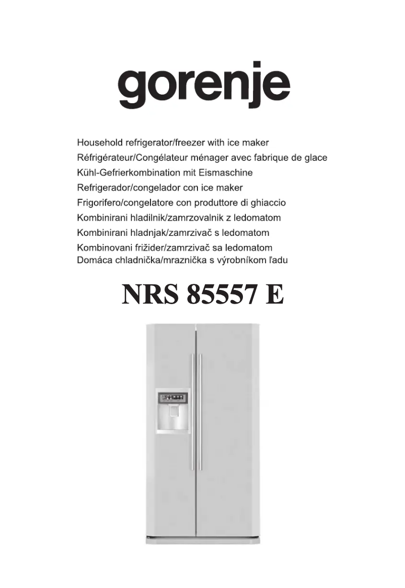 Página 1 del manual Manual de usuario Gorenje NRS 85557 E