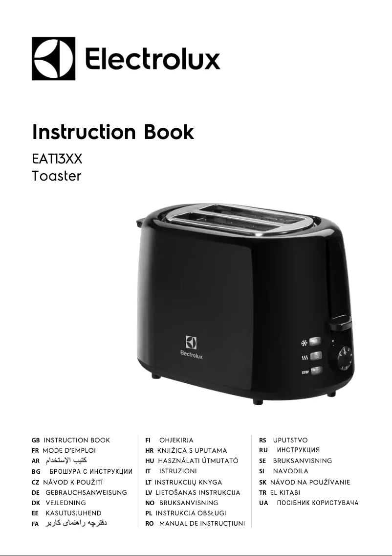 Page 1 de la notice Manuel utilisateur Electrolux EAT1310