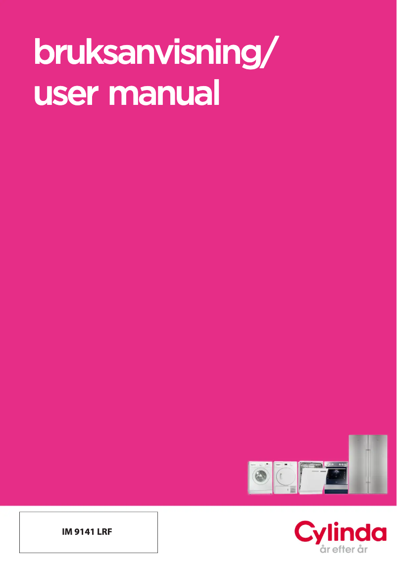 Page 1 de la notice Manuel utilisateur Cylinda IM9141LRF