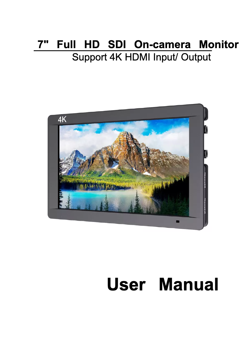 Page 1 de la notice Manuel utilisateur Feelworld FW703