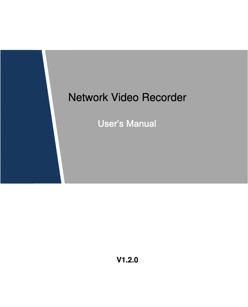 Page 1 de la notice Manuel utilisateur Dahua Technology EZ-IP NVR1B04HC-4P