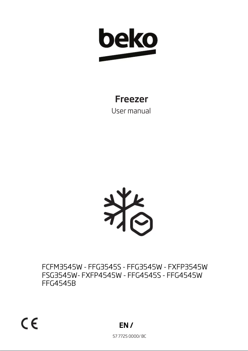 Page n°1 - Manuel utilisateur Beko FFG4545W