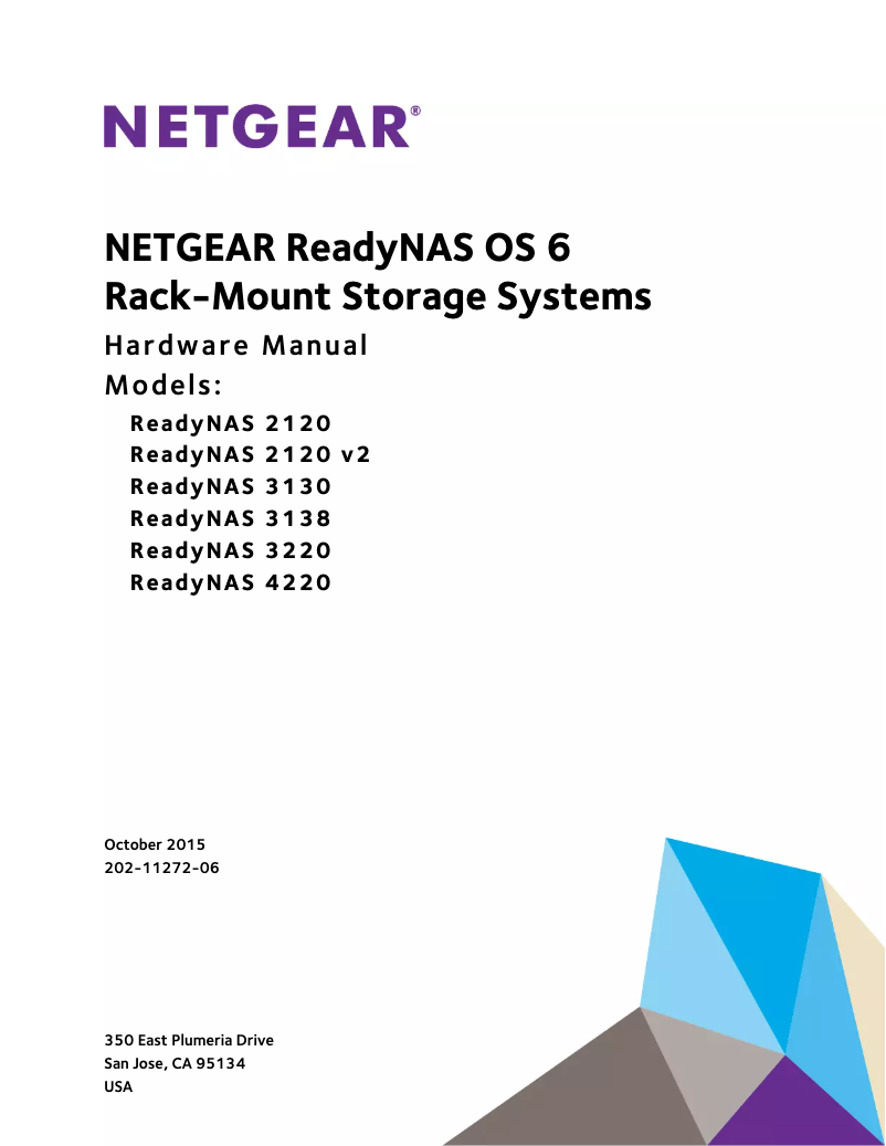 Page 1 de la notice Manuel utilisateur Netgear ReadyNAS 3138