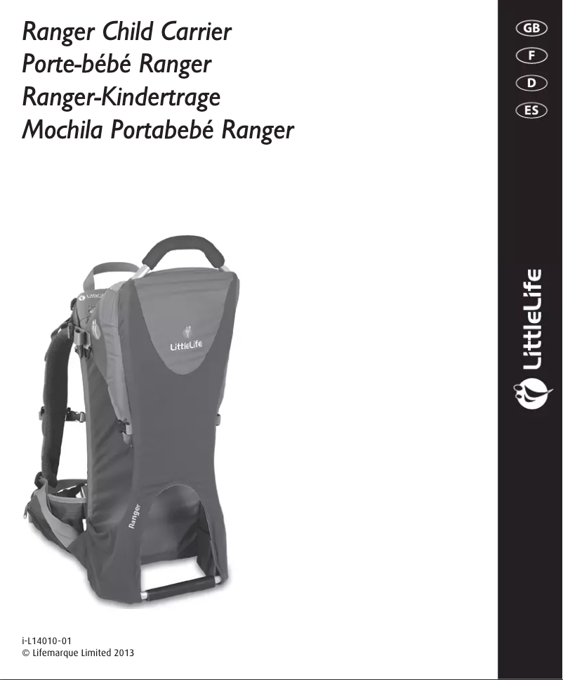 Page n°1 - Manuel utilisateur Littlelife Ranger S2