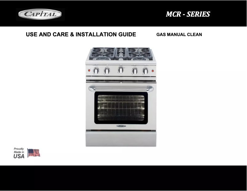 Page n°1 - Manuel utilisateur Capital Precision MCR484BGN