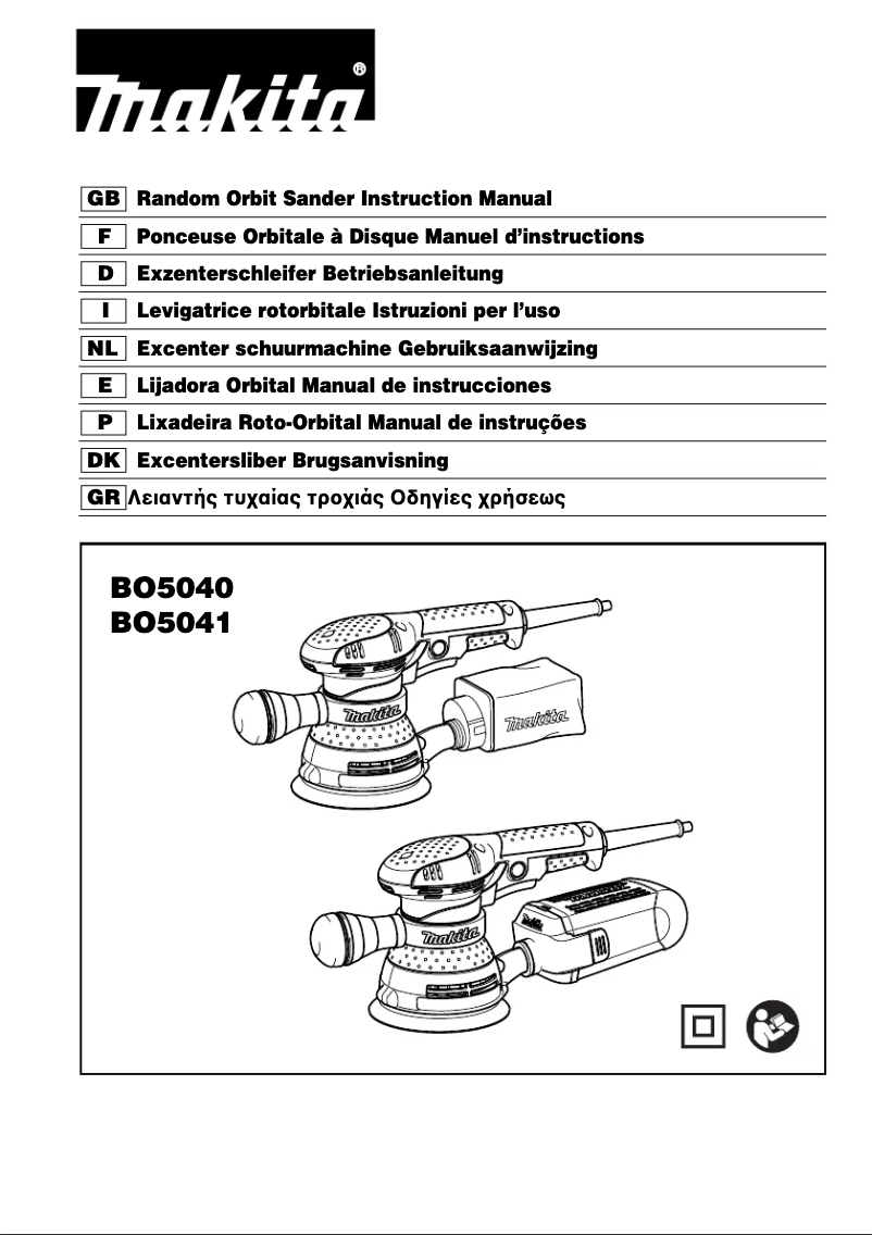 Page n°1 - Manuel utilisateur Makita BO5041