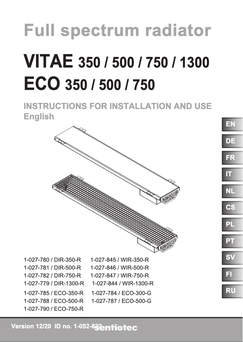 Page n°1 - Manuel utilisateur Harvia Wave.com4 DIR-500-R