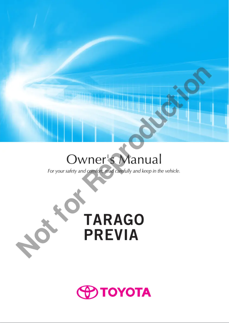 Image de la première page du manuel de l'appareil Previa (2017)