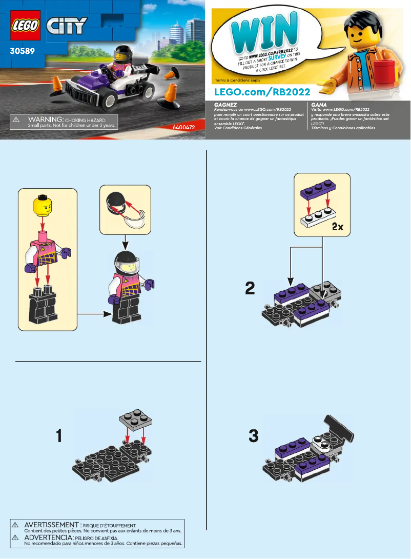 Page n°1 - Manuel utilisateur Lego City 30589