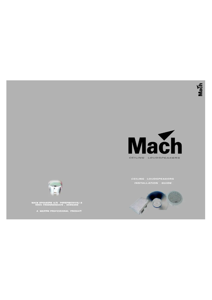 Image de la première page du manuel de l'appareil Mach MIW66