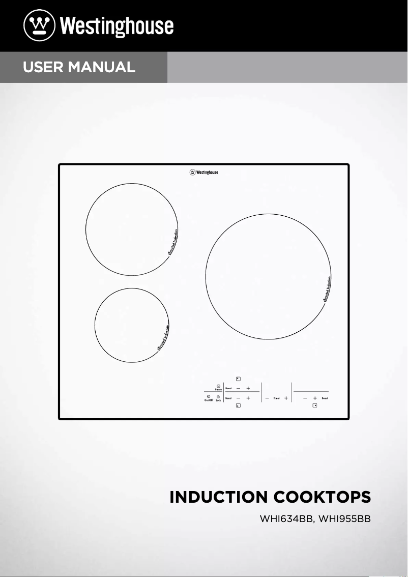 Page 1 de la notice Manuel utilisateur Westinghouse WHI955BB