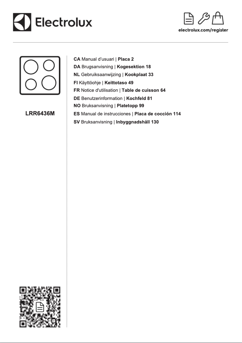 Image de la première page du manuel de l'appareil LRR6436M