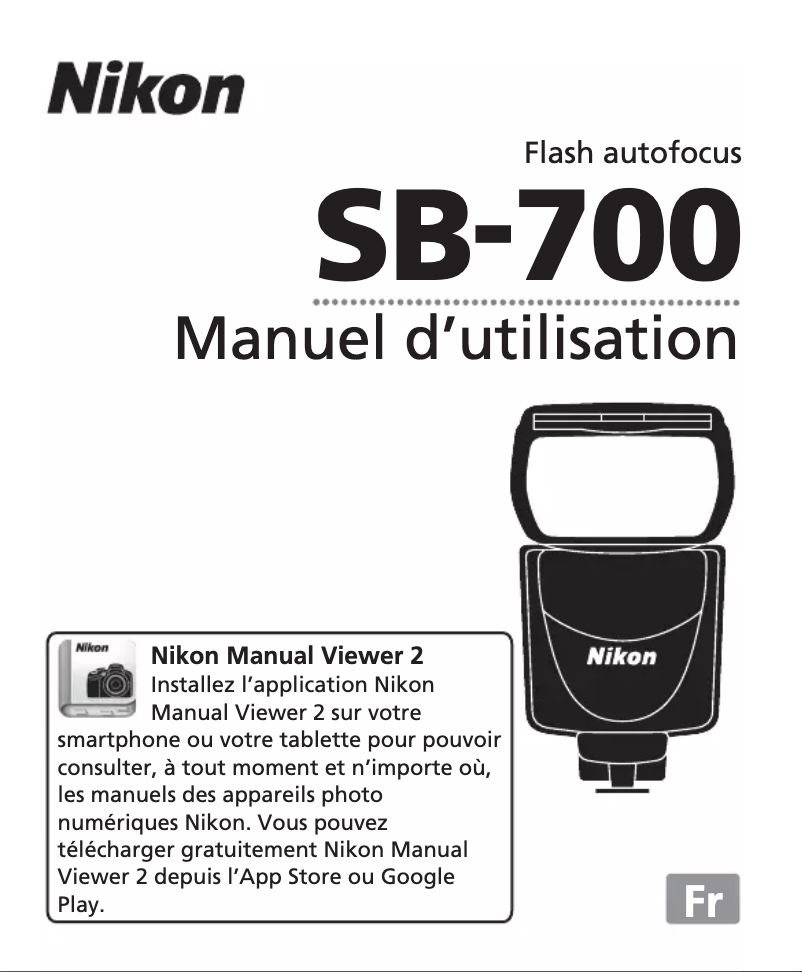 Page n°1 - Manuel utilisateur Nikon SB-700