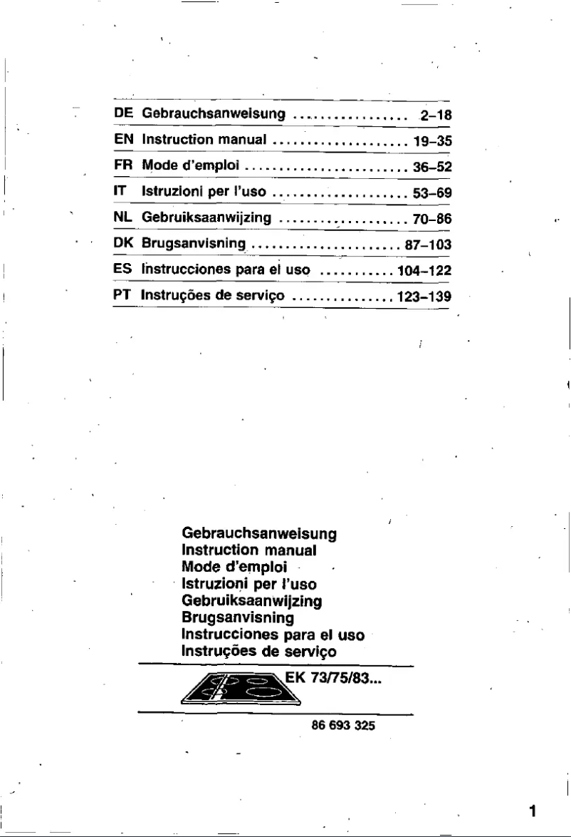 Page n°1 - Manuel utilisateur Siemens EK73164