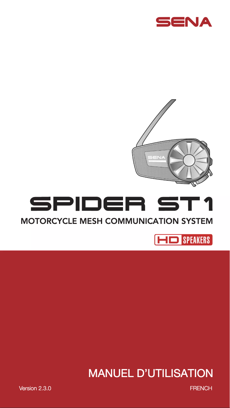 Image de la première page du manuel de l'appareil Spider ST1