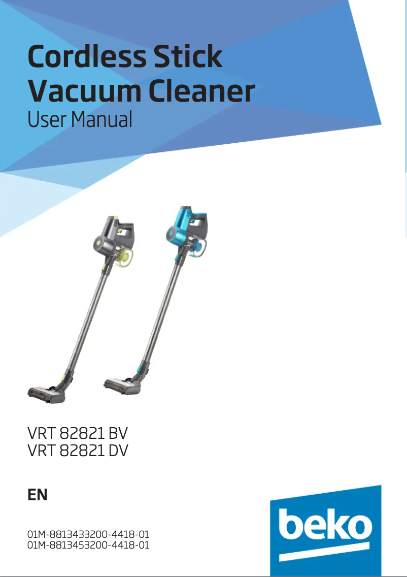 Page n°1 - Manuel utilisateur Beko VRT82821D