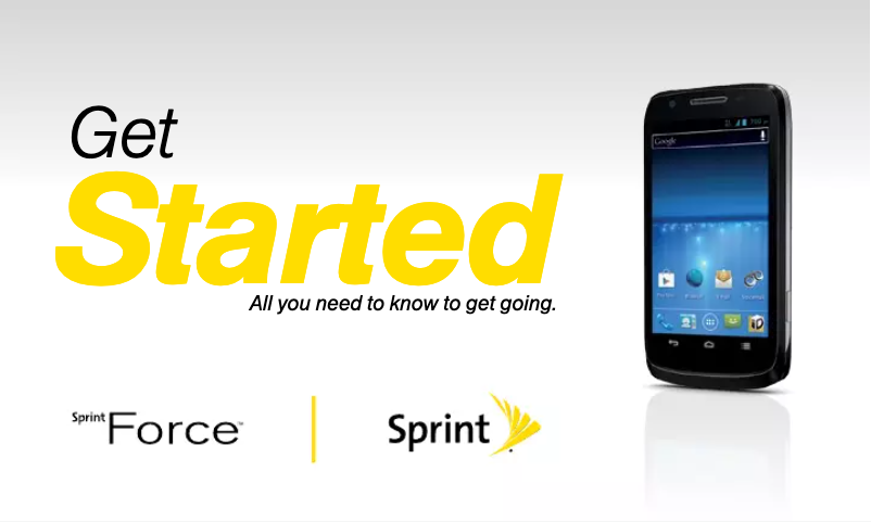 Page 1 de la notice Manuel utilisateur ZTE Sprint Force N9100