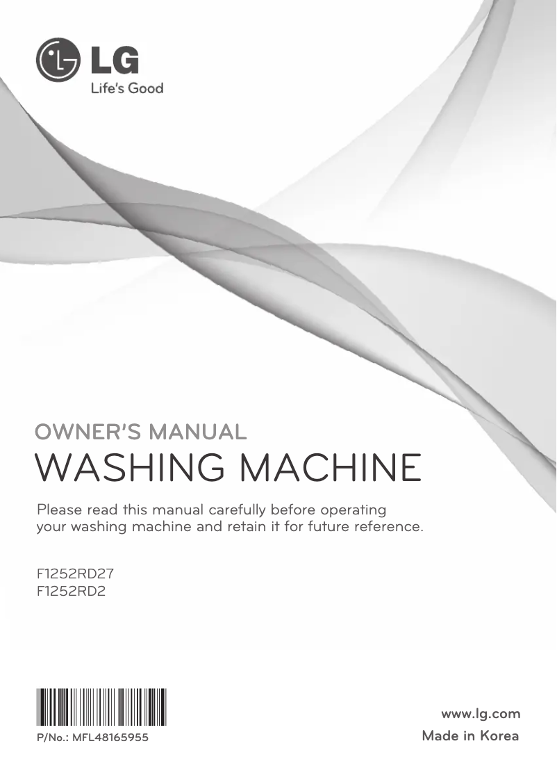 Página 1 del manual Manual de usuario LG F1252RD2