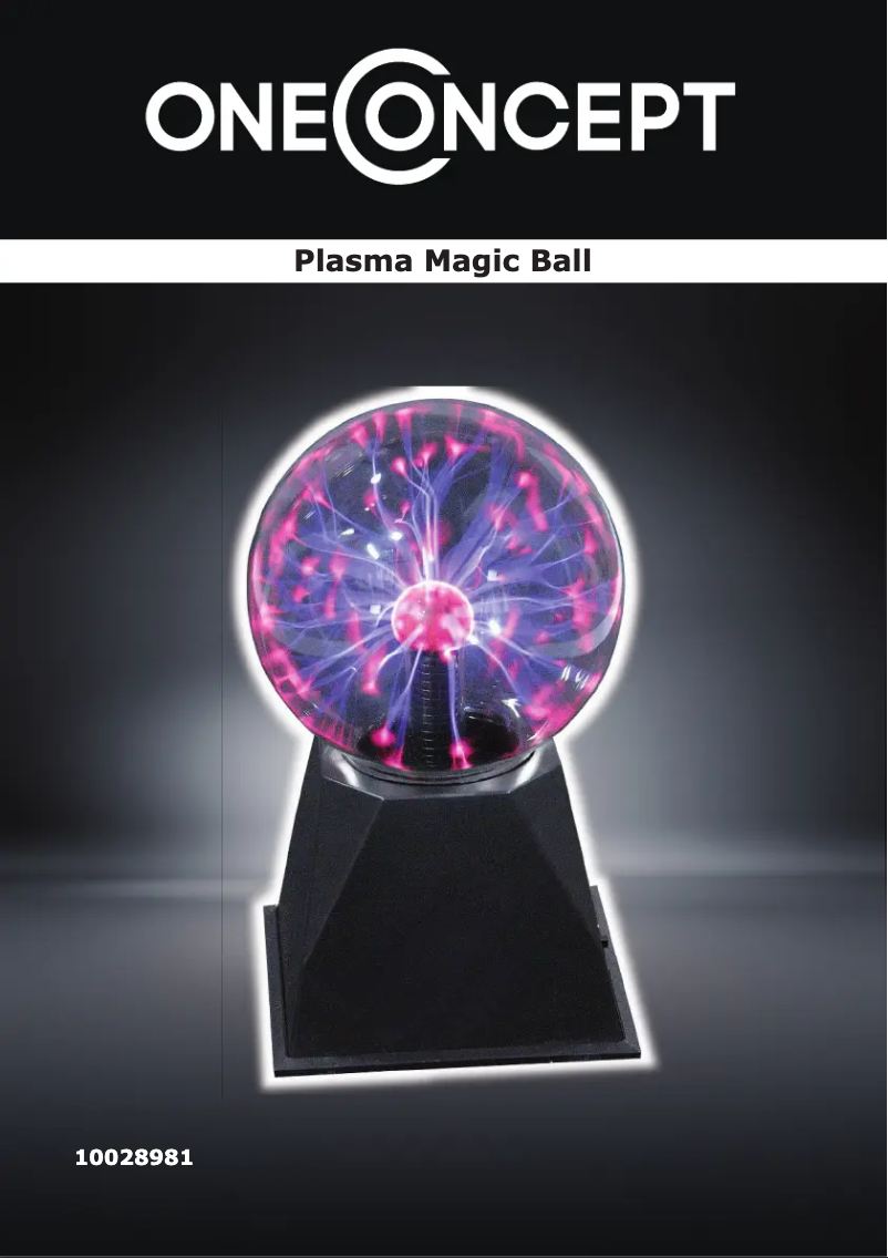 Page n°1 - Manuel utilisateur OneConcept Magic Ball