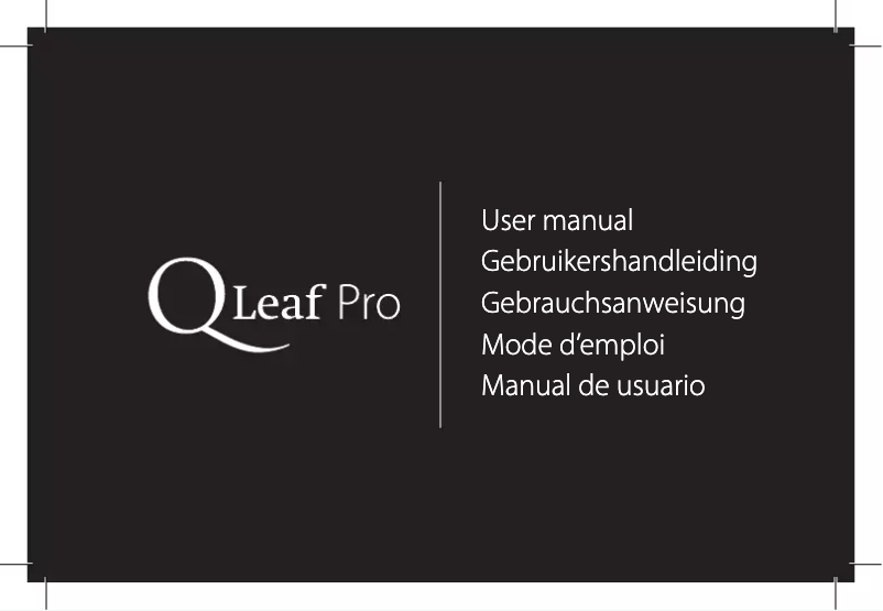 Page n°1 - Manuel utilisateur ExSilent Qleaf Pro