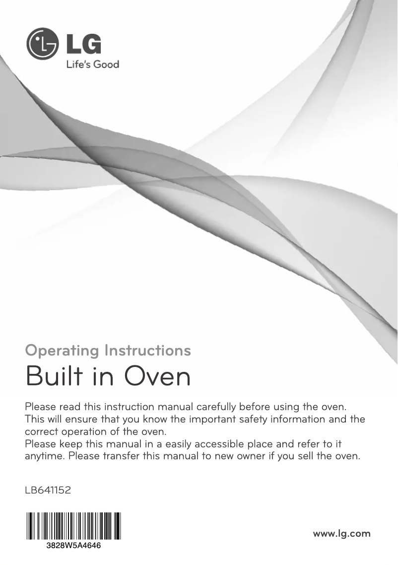 Page 1 de la notice Manuel utilisateur LG LB641152S