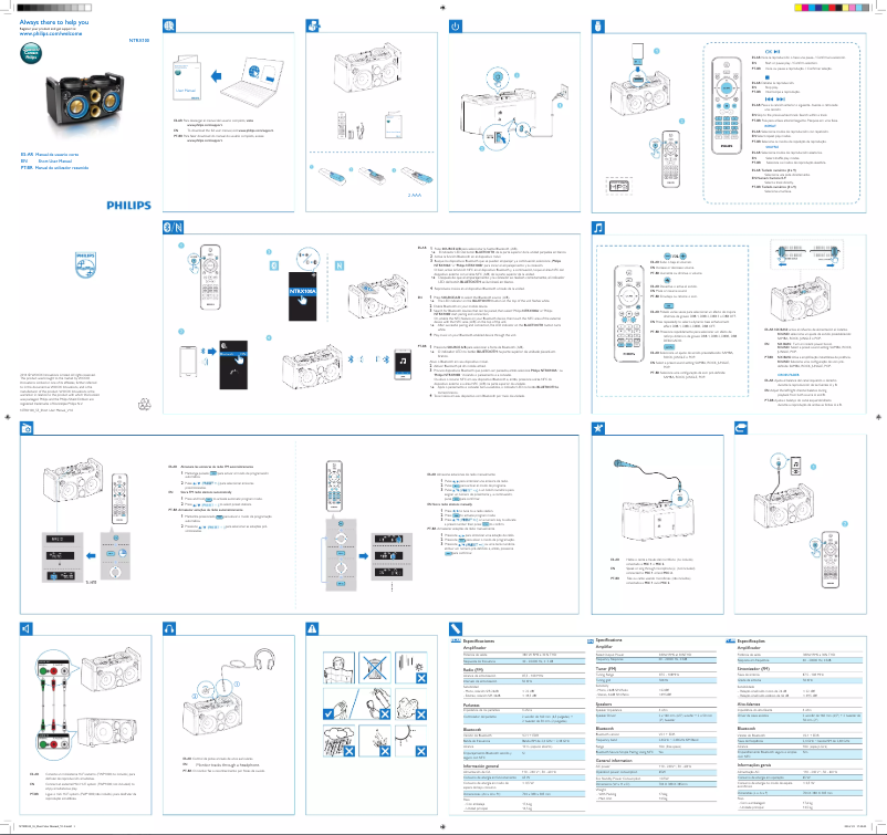 Página 1 del manual Guía de inicio rápido Philips NTRX100