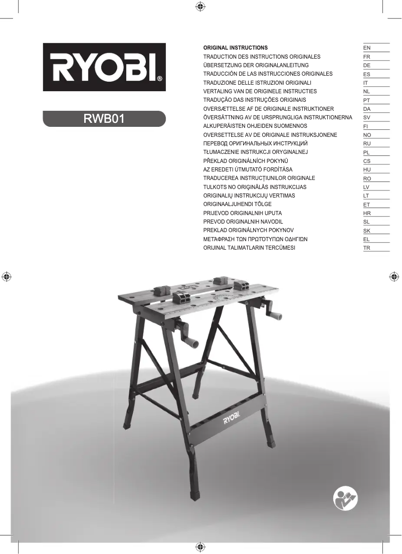 Page n°1 - Manuel utilisateur RYOBI RWB01