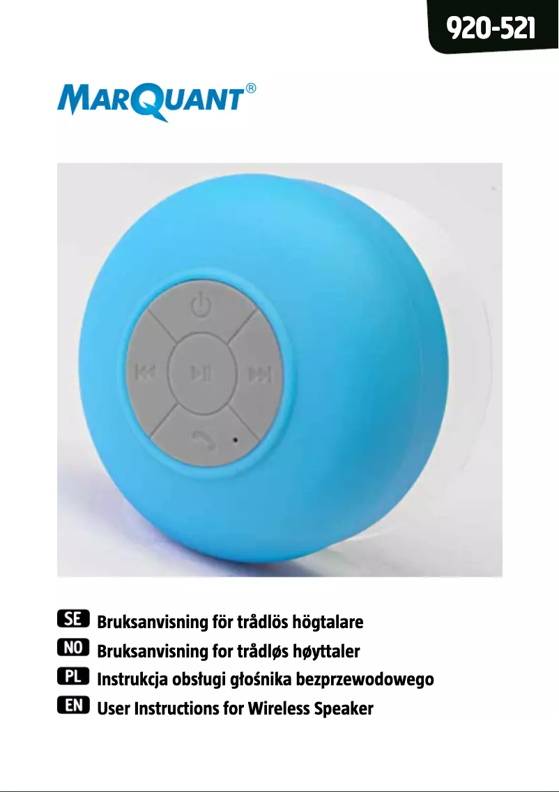 Page n°1 - Manuel utilisateur Marquant 920-521