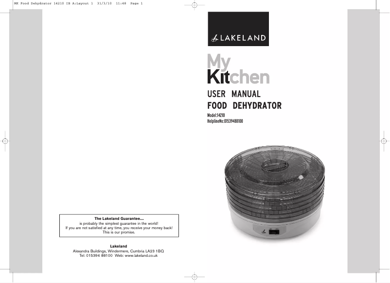 Image de la première page du manuel de l'appareil 14210