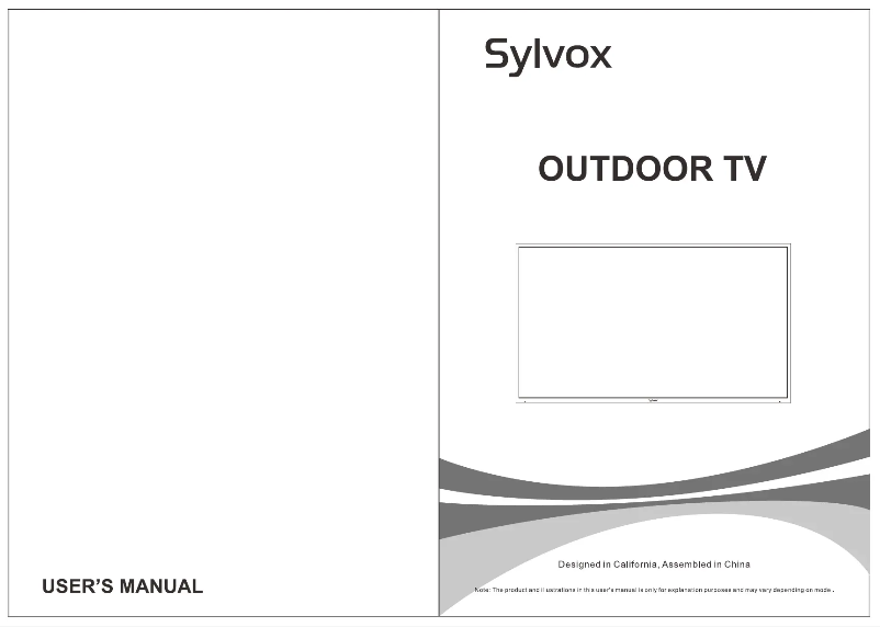Page 1 of the manual User Manual SYLVOX OT75A2KGGC