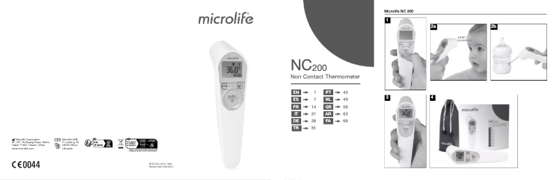 Page n°1 - Manuel utilisateur Microlife NC 200