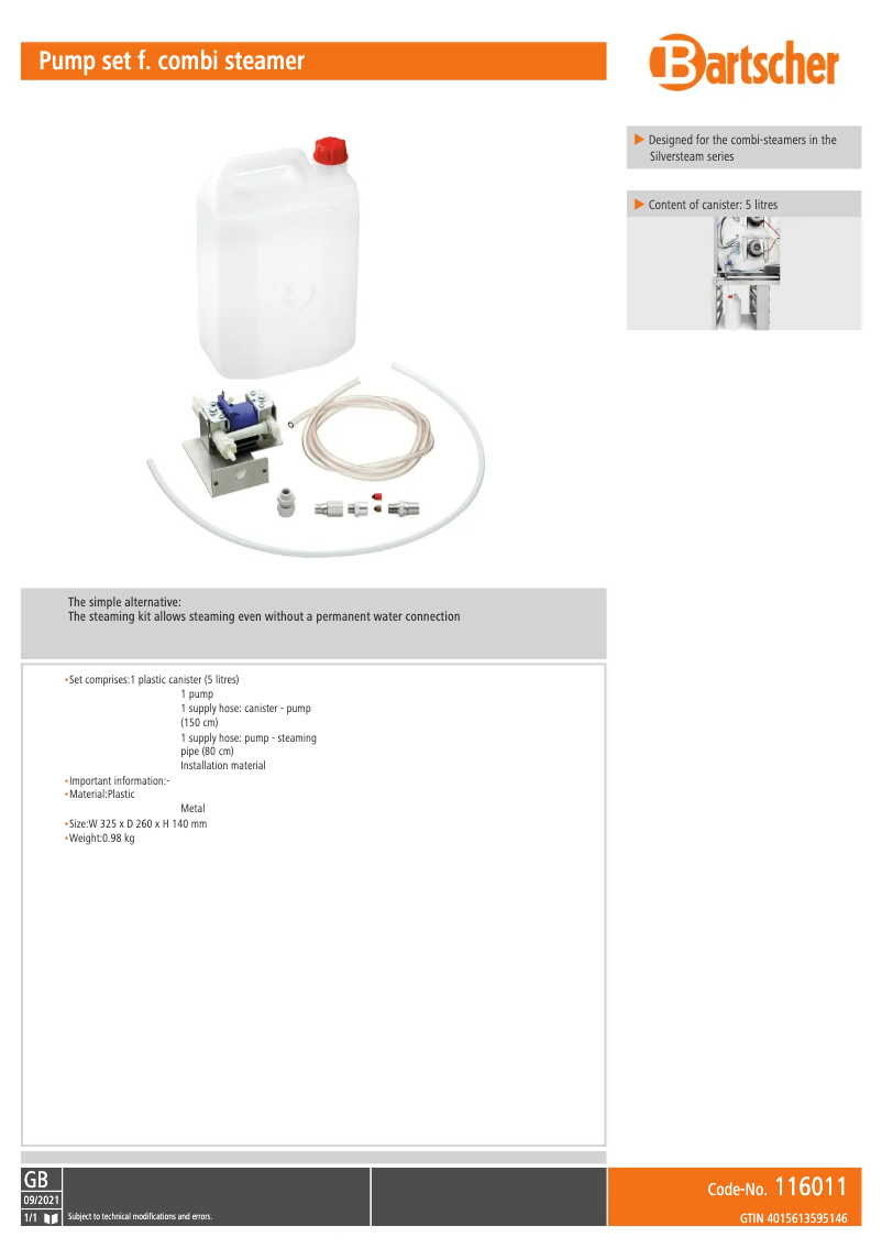 Image de la première page du manuel de l'appareil 116011