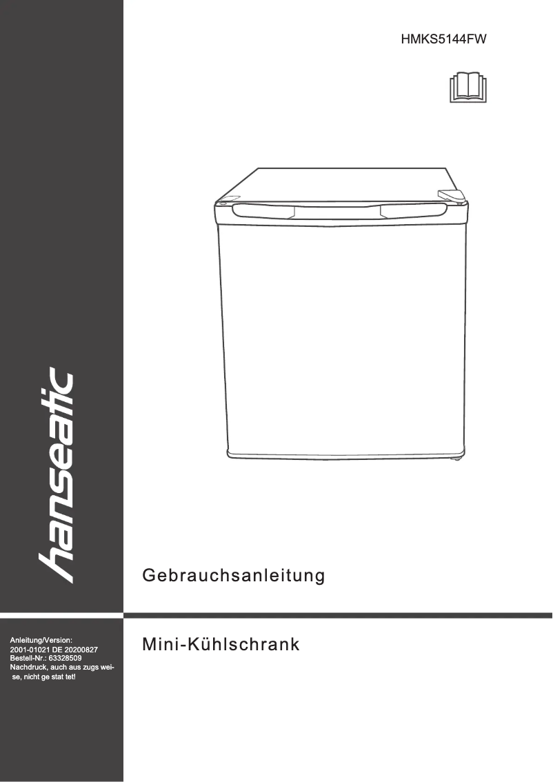 Page 1 de la notice Manuel utilisateur Hanseatic HMKS5144FW