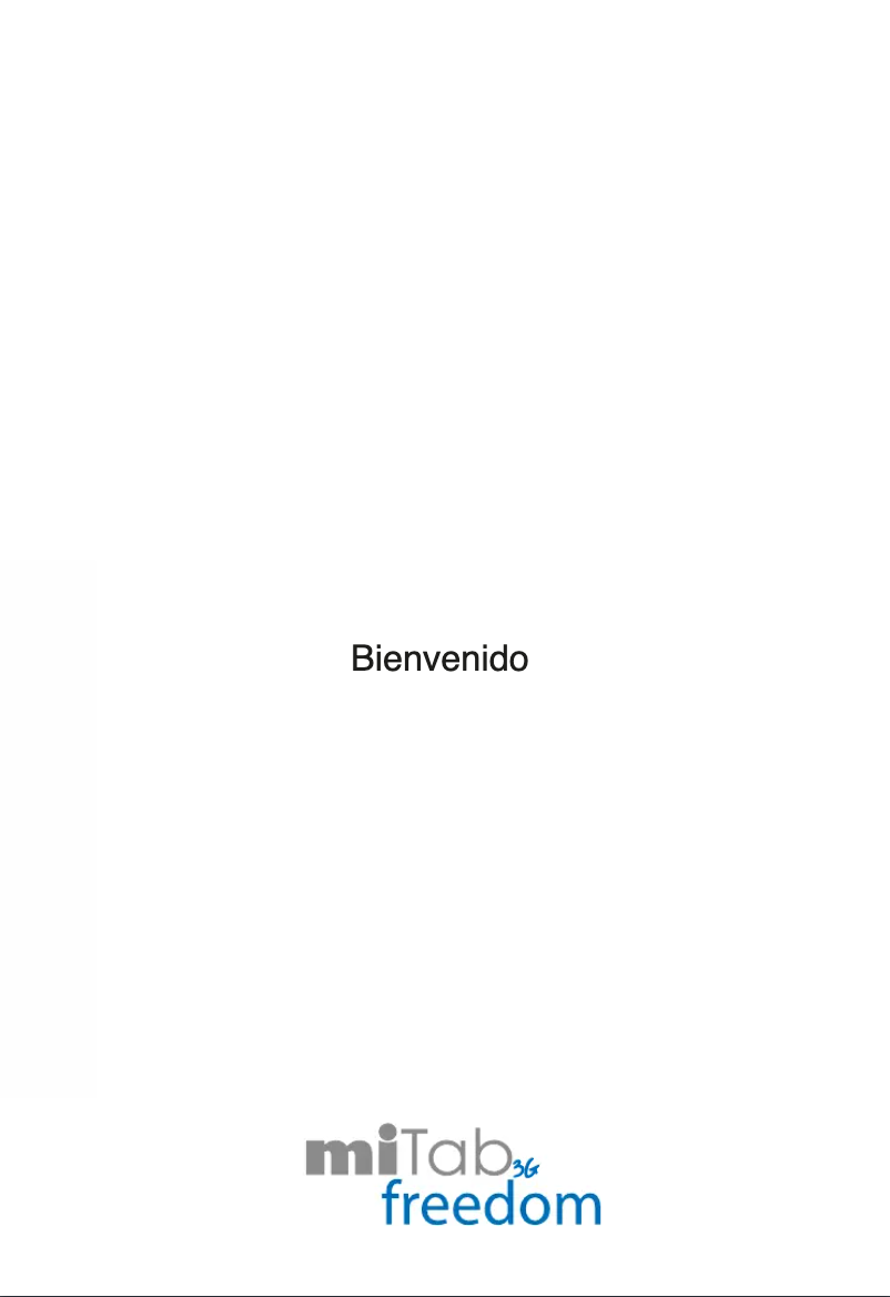 Image de la première page du manuel de l'appareil miTab Freedom 3G