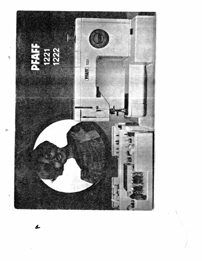 Page n°1 - Manuel utilisateur Pfaff 1221