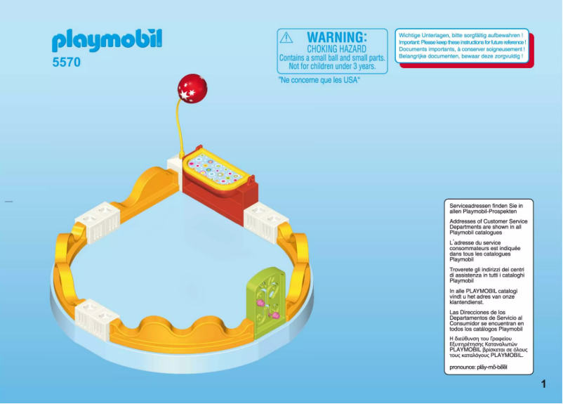 Página 1 del manual Manual de usuario Playmobil City Life Playgroup 5570