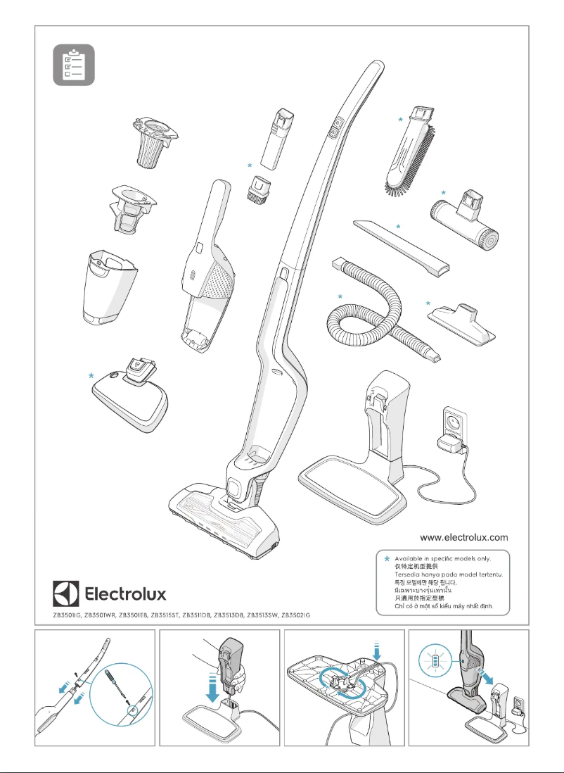 Page n°1 - Manuel utilisateur Electrolux ZB3501WR