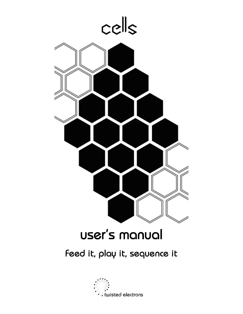 Page 1 de la notice Manuel utilisateur Twisted Electrons Cells